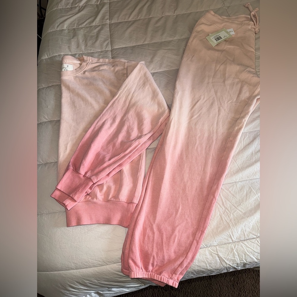 Pink Ombre Track Pants & Joggers set